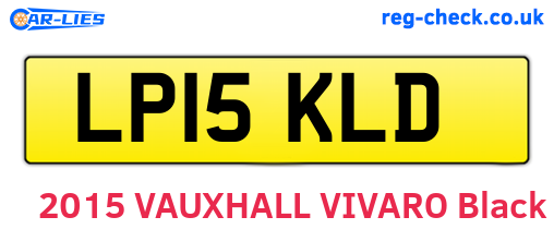 LP15KLD are the vehicle registration plates.