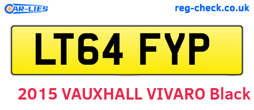 LT64FYP are the vehicle registration plates.