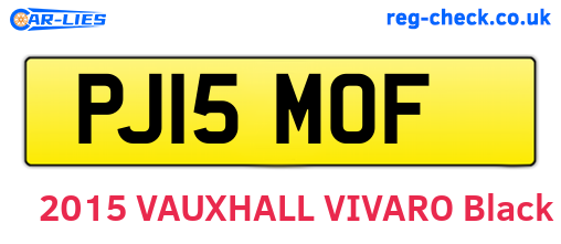 PJ15MOF are the vehicle registration plates.