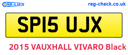 SP15UJX are the vehicle registration plates.
