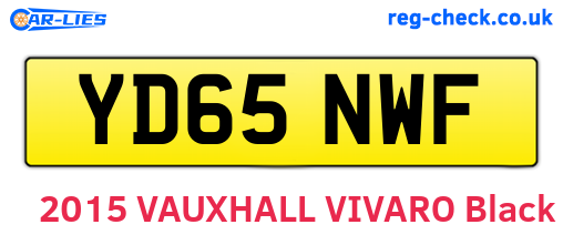 YD65NWF are the vehicle registration plates.