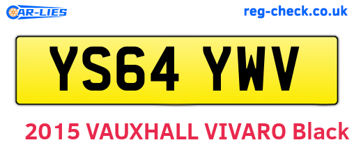 YS64YWV are the vehicle registration plates.
