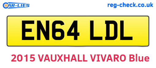 EN64LDL are the vehicle registration plates.