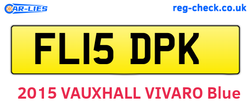 FL15DPK are the vehicle registration plates.