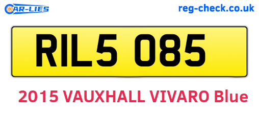 RIL5085 are the vehicle registration plates.
