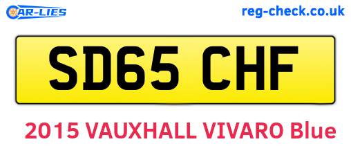 SD65CHF are the vehicle registration plates.