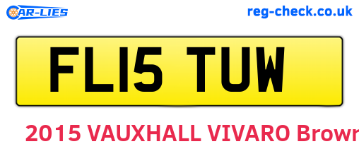 FL15TUW are the vehicle registration plates.