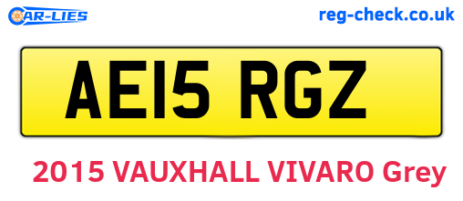 AE15RGZ are the vehicle registration plates.