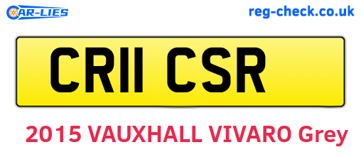 CR11CSR are the vehicle registration plates.