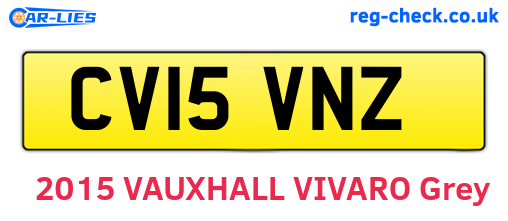 CV15VNZ are the vehicle registration plates.