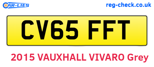 CV65FFT are the vehicle registration plates.