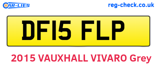 DF15FLP are the vehicle registration plates.