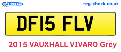 DF15FLV are the vehicle registration plates.