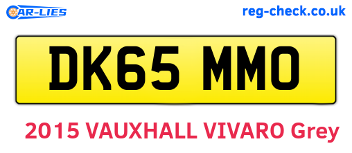 DK65MMO are the vehicle registration plates.