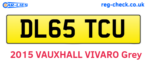 DL65TCU are the vehicle registration plates.
