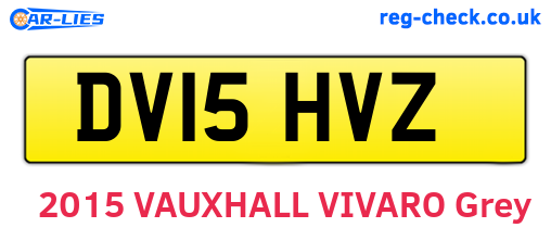 DV15HVZ are the vehicle registration plates.