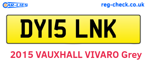 DY15LNK are the vehicle registration plates.