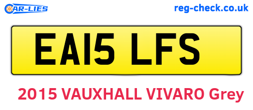 EA15LFS are the vehicle registration plates.