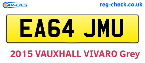 EA64JMU are the vehicle registration plates.