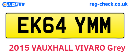 EK64YMM are the vehicle registration plates.