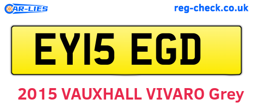 EY15EGD are the vehicle registration plates.