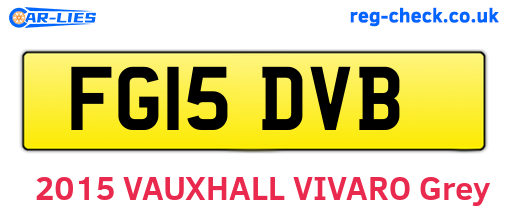 FG15DVB are the vehicle registration plates.