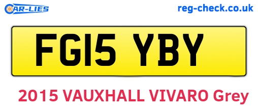 FG15YBY are the vehicle registration plates.