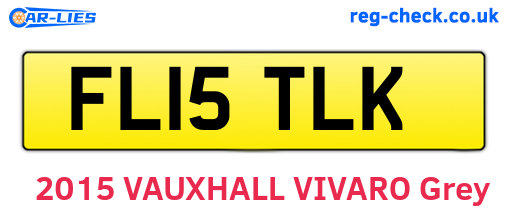 FL15TLK are the vehicle registration plates.