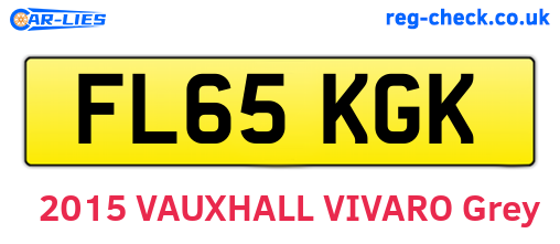 FL65KGK are the vehicle registration plates.