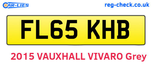FL65KHB are the vehicle registration plates.