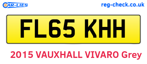 FL65KHH are the vehicle registration plates.