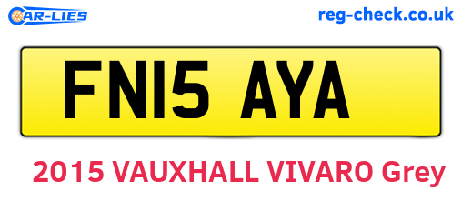 FN15AYA are the vehicle registration plates.