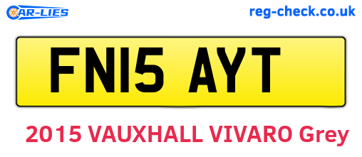 FN15AYT are the vehicle registration plates.