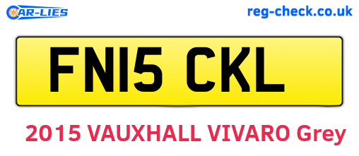 FN15CKL are the vehicle registration plates.