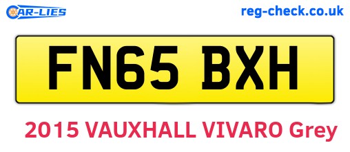 FN65BXH are the vehicle registration plates.
