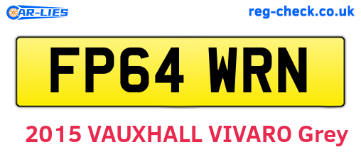 FP64WRN are the vehicle registration plates.