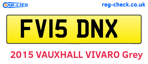 FV15DNX are the vehicle registration plates.