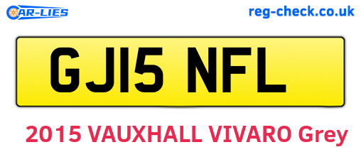 GJ15NFL are the vehicle registration plates.