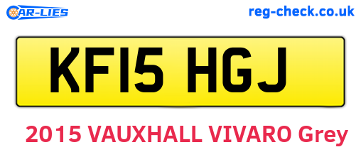 KF15HGJ are the vehicle registration plates.