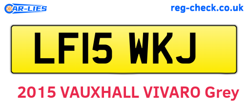 LF15WKJ are the vehicle registration plates.