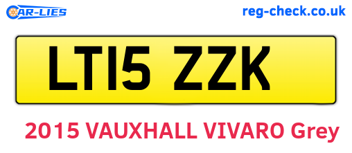 LT15ZZK are the vehicle registration plates.