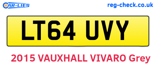 LT64UVY are the vehicle registration plates.