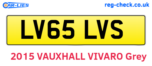 LV65LVS are the vehicle registration plates.