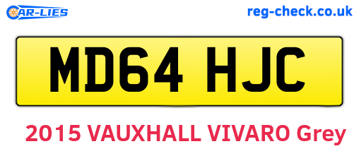 MD64HJC are the vehicle registration plates.