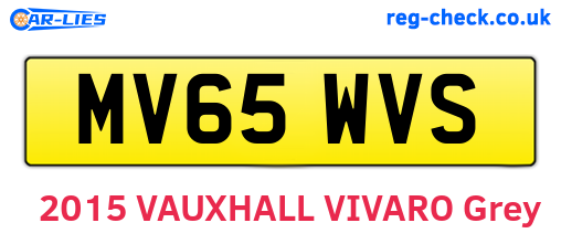 MV65WVS are the vehicle registration plates.