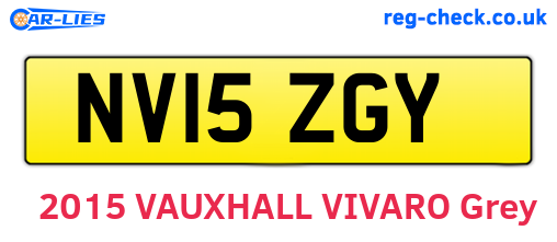 NV15ZGY are the vehicle registration plates.