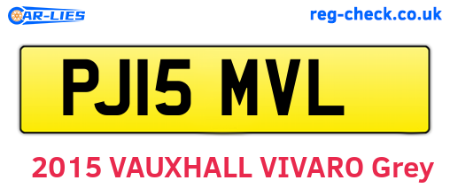 PJ15MVL are the vehicle registration plates.