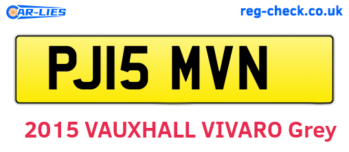 PJ15MVN are the vehicle registration plates.