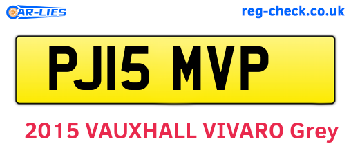 PJ15MVP are the vehicle registration plates.