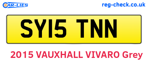 SY15TNN are the vehicle registration plates.